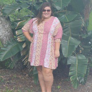 Gigio Mixed Print Dress